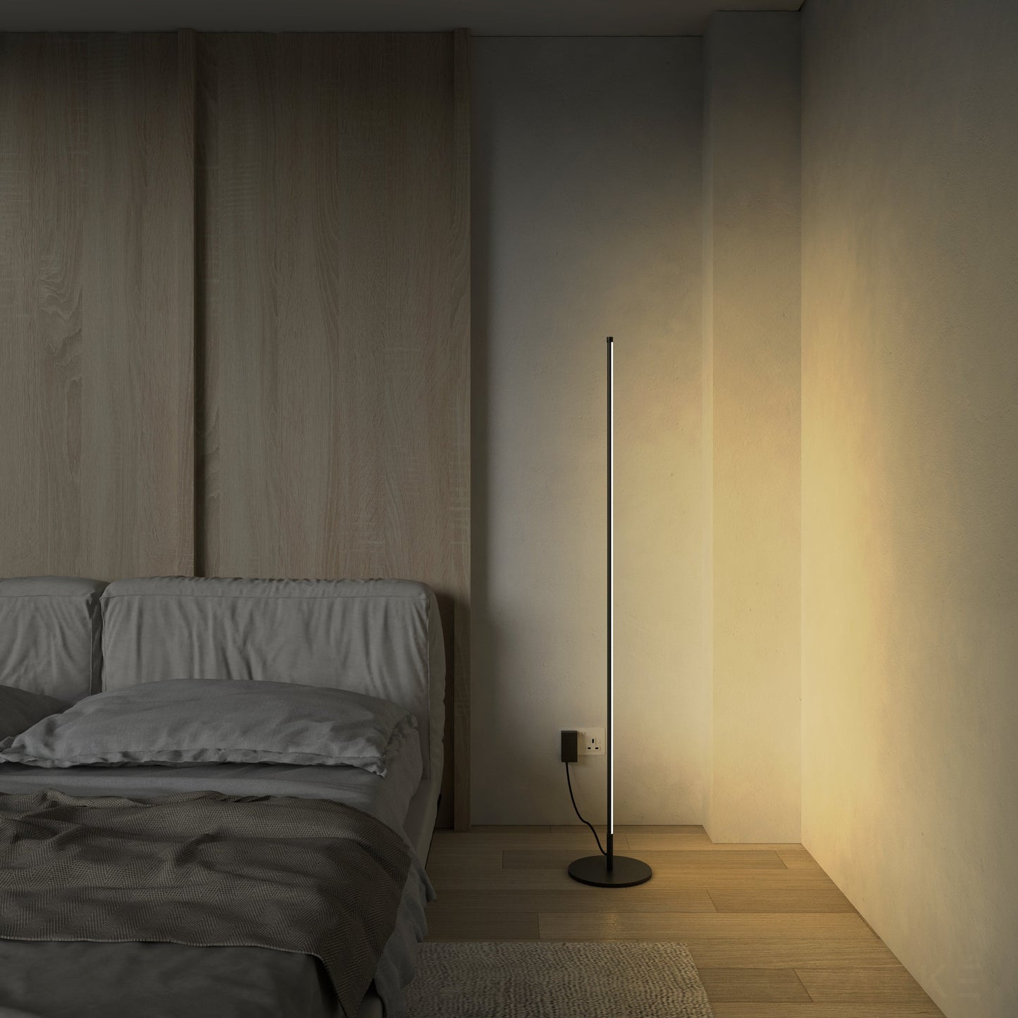 Léger | Modern Floor Lamp with Integrated LED & Remote Control | Chic Design for Elegant Spaces 7