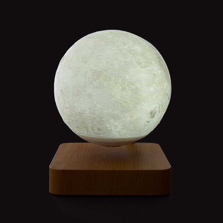 Levitating Moon Lamp 3D Printed | Magnetic Floating Design, Tap Control | Rotating Decorative Accent Light for Nursery