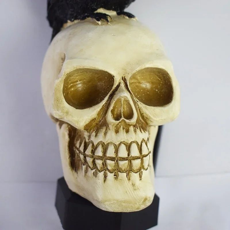 Light-Up Skeleton Ghost Halloween Decoration | Glowing Horror Grimace Design | Weather-Resistant Outdoor Yard Prop