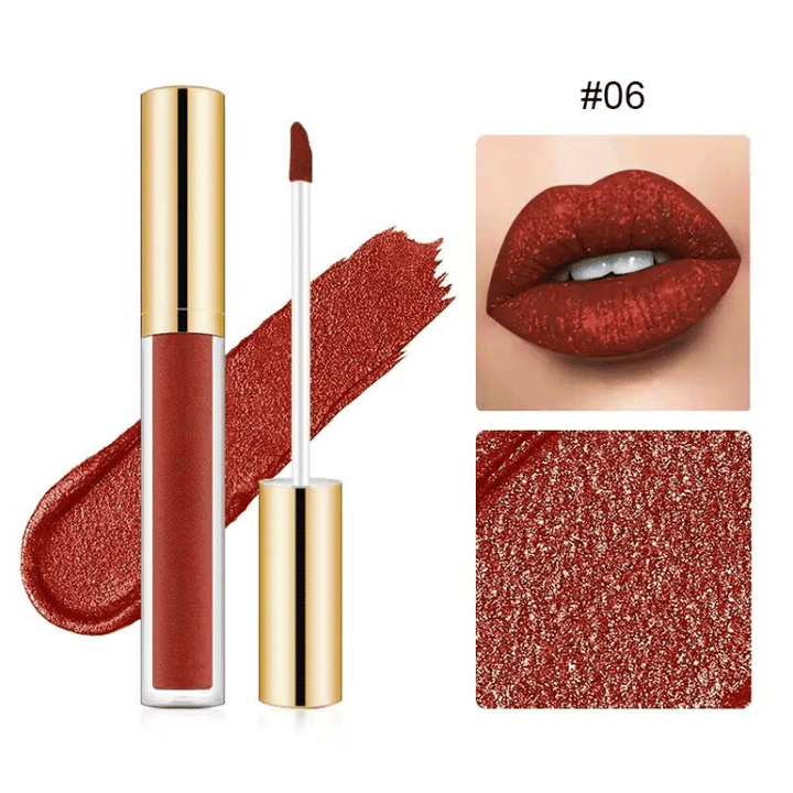 Liquid Lipstick for Women | Chamomile &amp; Soy Extract Formula | 12-Hour Fade-Resistant Colour with Mirror-Like Gloss