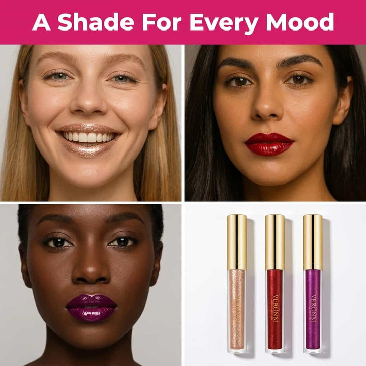 Liquid Lipstick for Women | Chamomile &amp; Soy Extract Formula | 12-Hour Fade-Resistant Colour with Mirror-Like Gloss