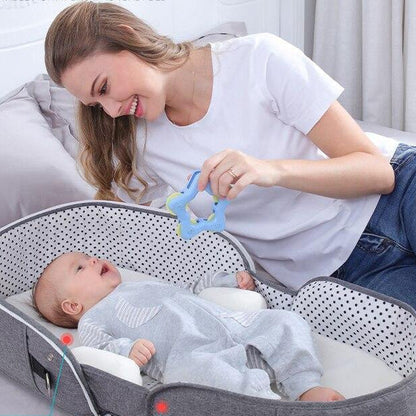 Little Manta | Travel Mosquito Baby Bed with Breathable Canopy | Portable Design for Safe Resting 6