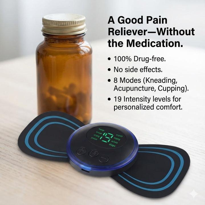 Lower Back TENS Machine &amp; EMS Back Pain Remedy - Portable Pain Reliever for Back Spasm, Strain &amp; Sprain - Active Support Belt Alternative - 19 Levels 5