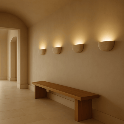 Lumo Wabi-Sabi | Wall Lamp Sconce with Natural Travertine Stone | Minimalist Design for Calming Ambiance 0