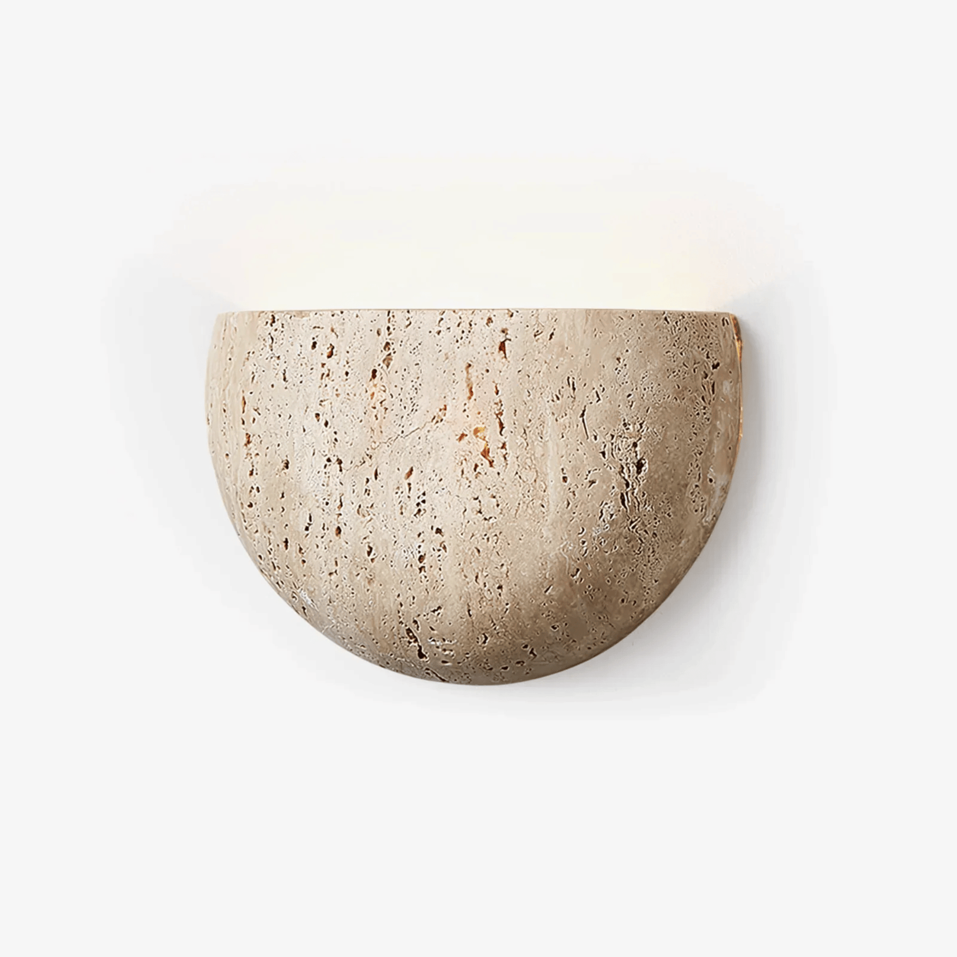 Lumo Wabi-Sabi | Wall Lamp Sconce with Natural Travertine Stone | Minimalist Design for Calming Ambiance 5