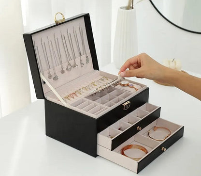 LuxeCase | Jewelry Box for Women with Multi-Layer Design | Elegant Organizer for Rings and Necklaces 8