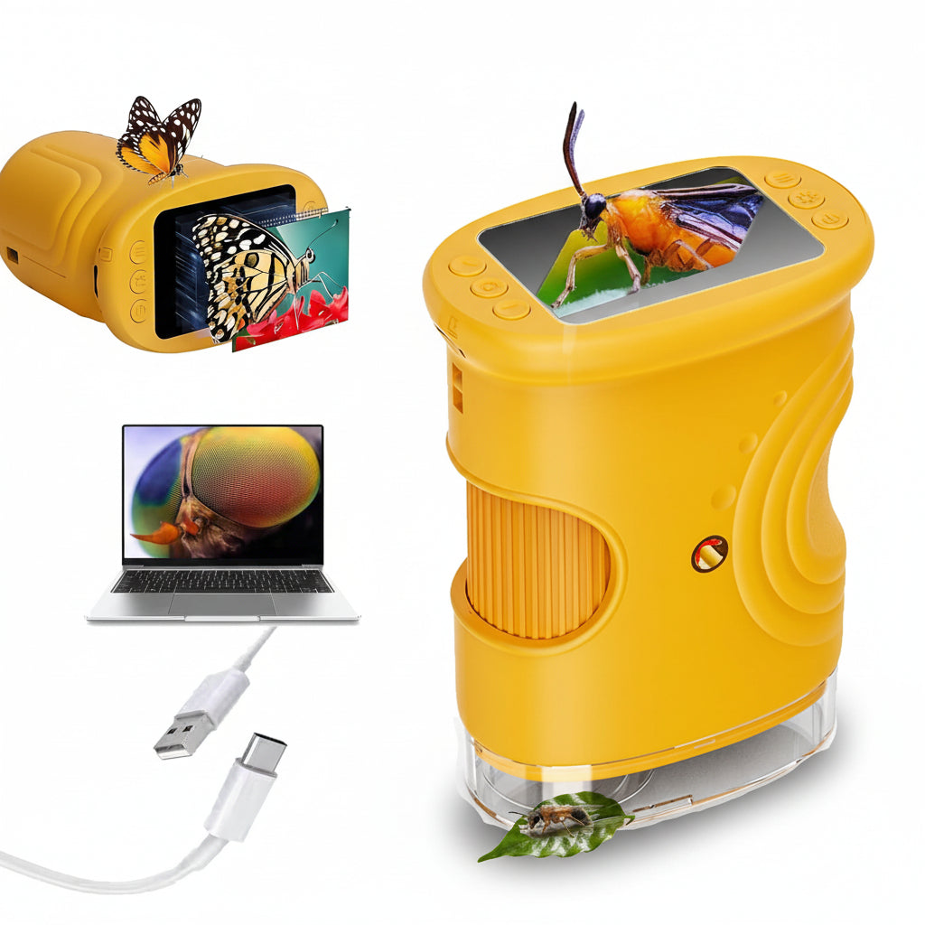Digital Microscope Handheld | 1000x Magnification with Adjustable LED Light | Built-In Screen for Live Viewing 4