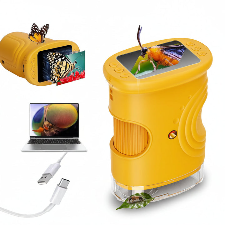 Digital Microscope Handheld | 1000x Magnification with Adjustable LED Light | Built-In Screen for Live Viewing 4