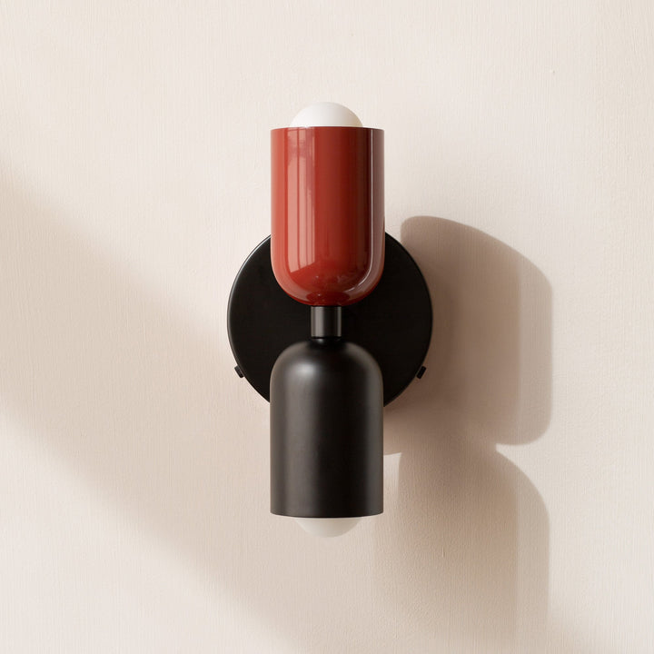 Macaron Wall Lamp Iron | Nordic Dome Design with Space-Saving Wall Mount | Soft Ambient Glow for Bedroom &amp; Corridor