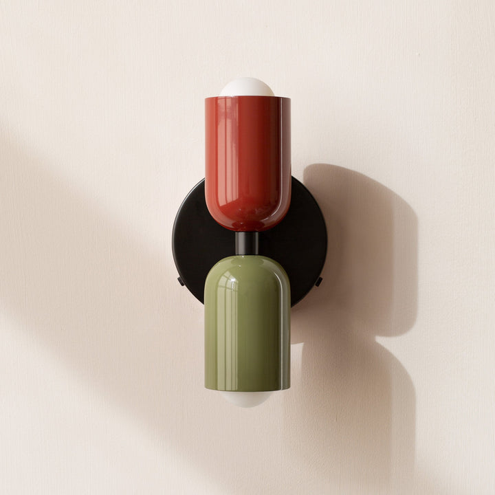 Macaron Wall Lamp Iron | Nordic Dome Design with Space-Saving Wall Mount | Soft Ambient Glow for Bedroom &amp; Corridor