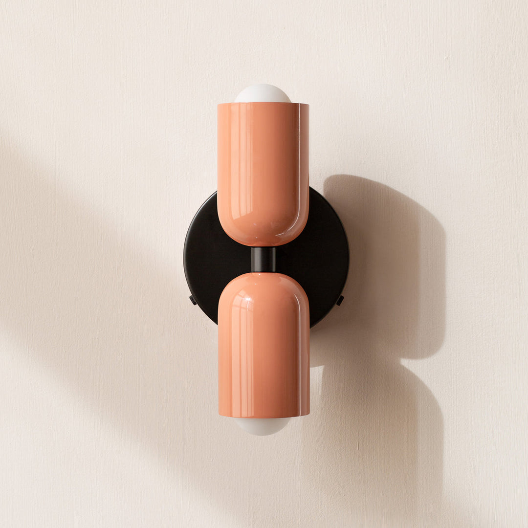 Macaron Wall Lamp Iron | Nordic Dome Design with Space-Saving Wall Mount | Soft Ambient Glow for Bedroom &amp; Corridor