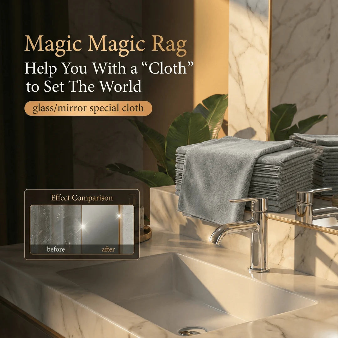 Magic Microfiber Cleaning Cloths | DryGleam Streak-Free Glass Cloth