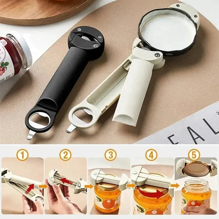 Magnetic Can Opener | Adjustable Jar And Bottle Opener