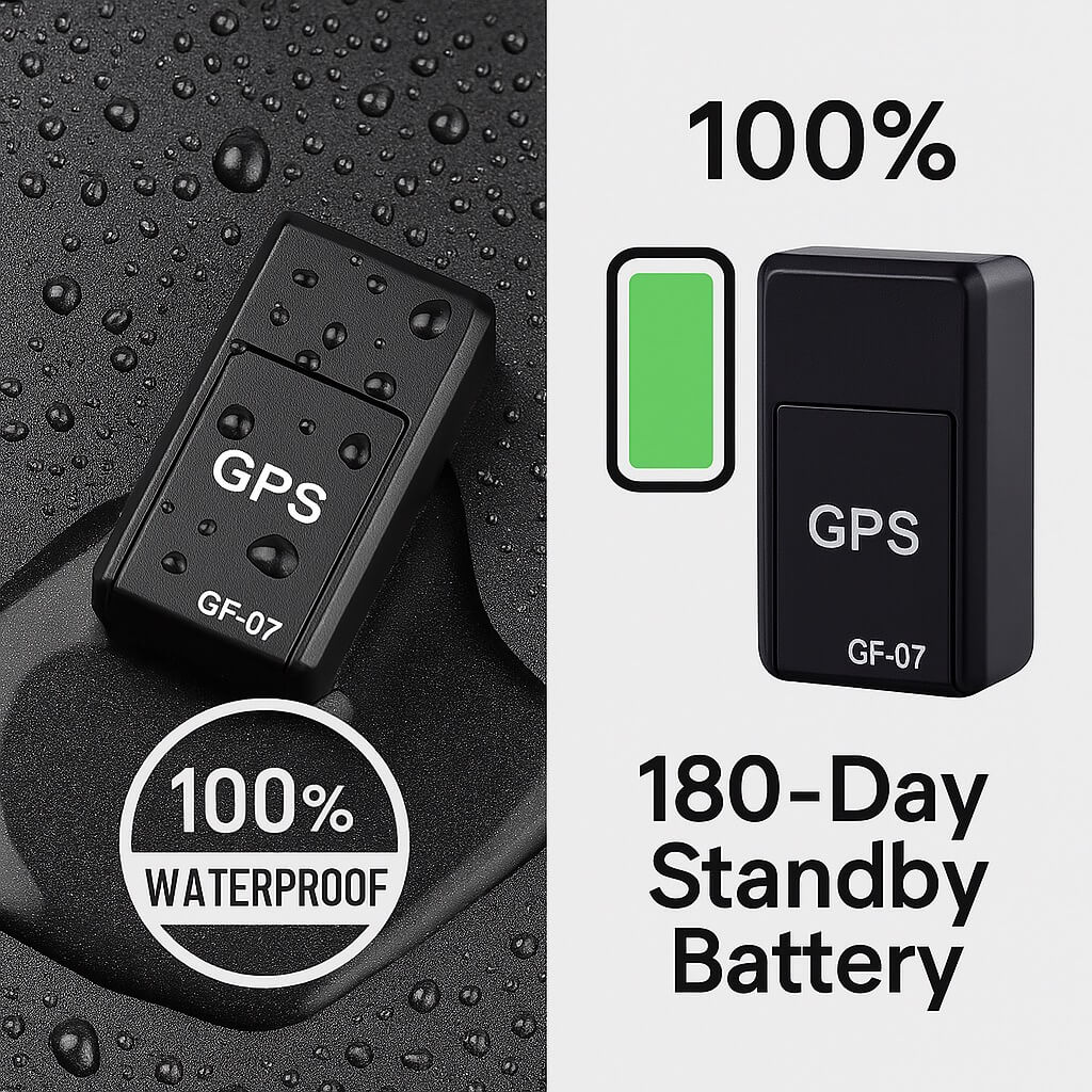 Magnetic GPS Tracker | Fingertip Size, App Reporting