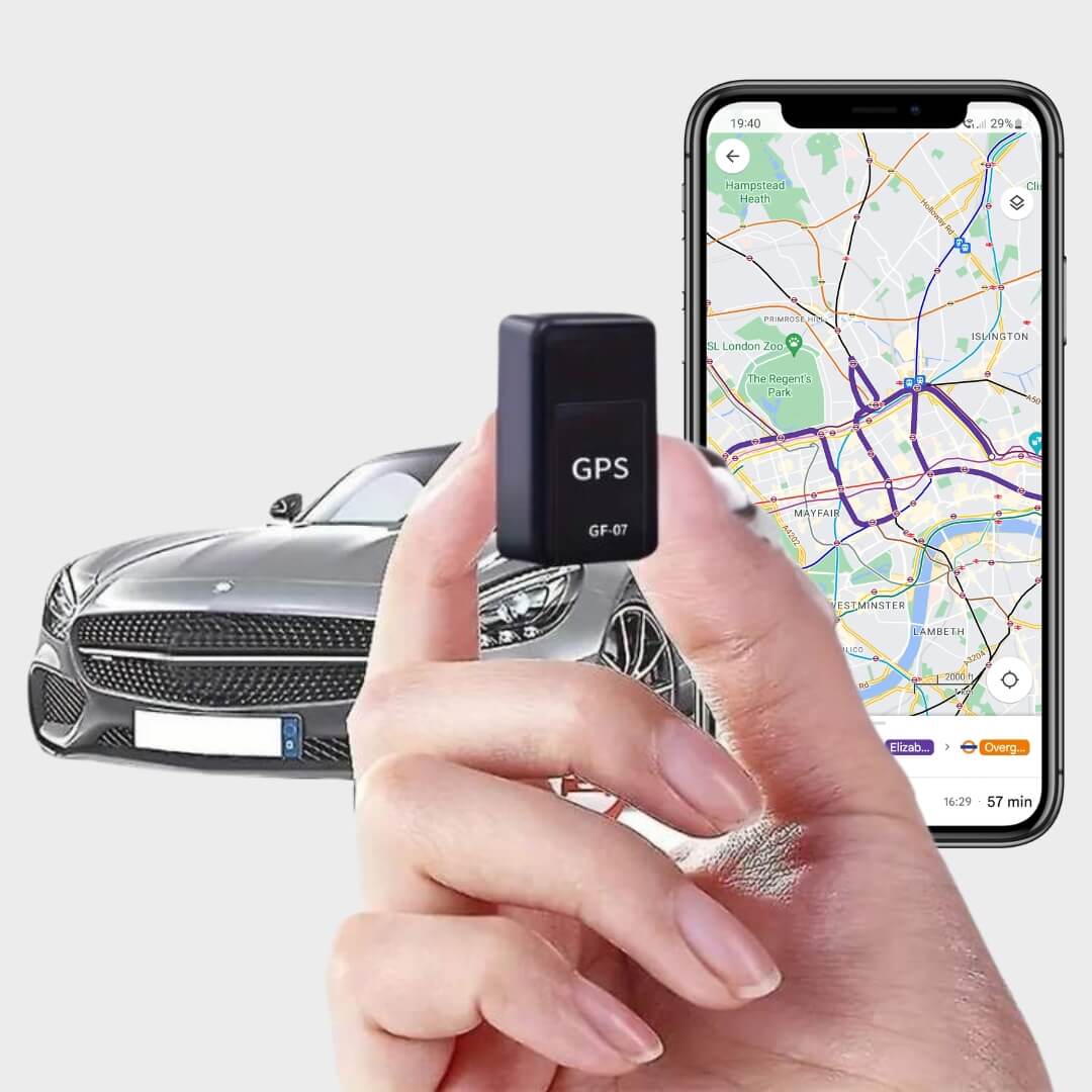 Magnetic GPS Tracker | Fingertip Size, App Reporting