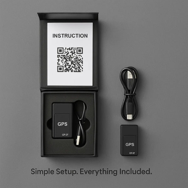 Magnetic GPS Tracker | Worldwide Coverage, No Subscription Fees | Up to 180 Days Standby, Compact 4 x 2 x 1.5 cm