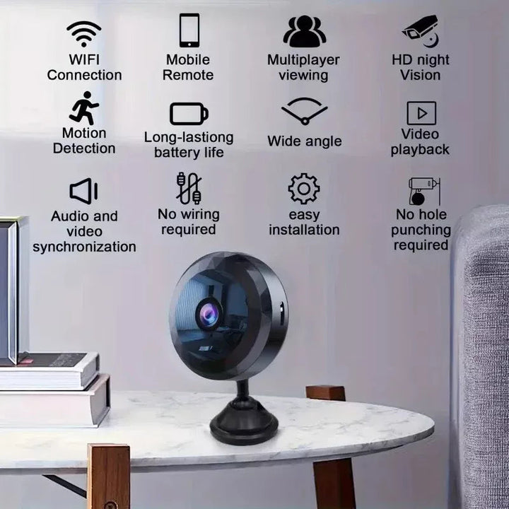 Magnetic Mini WiFi Camera | Discreet Day &amp; Night Security Design