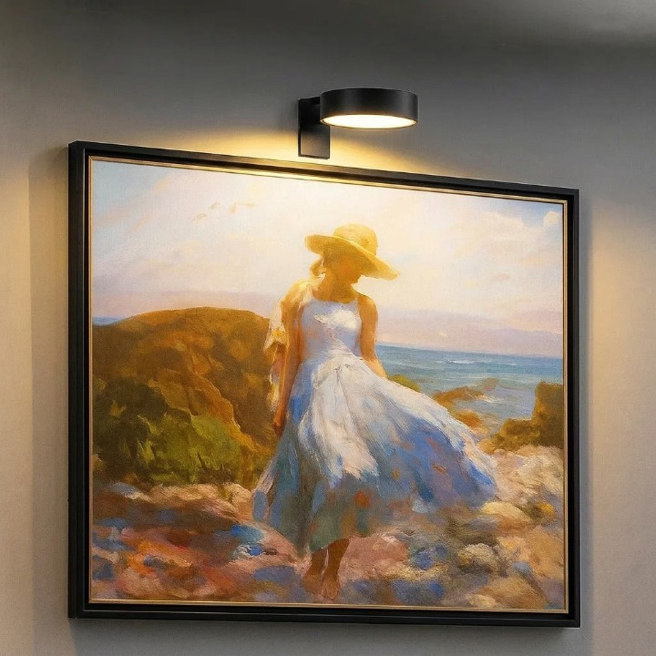 Magnetic Picture Light | Dimmable Rechargeable Wall Art Light