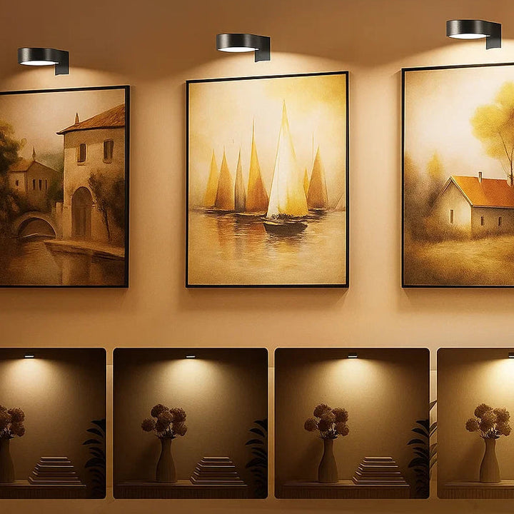 Magnetic Picture Light | Dimmable Rechargeable Wall Art Light