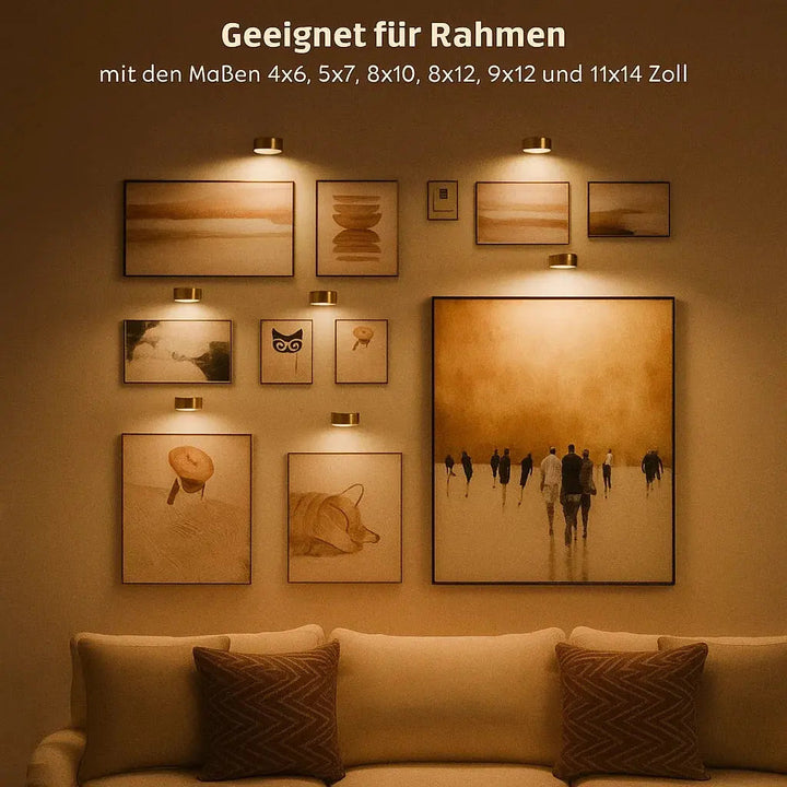 Magnetic Picture Light | Dimmable Rechargeable Wall Art Light