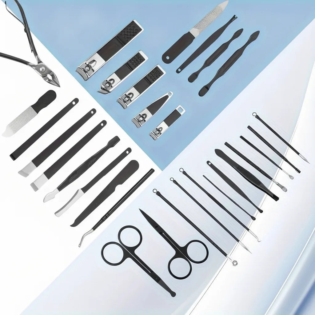Manicure and Pedicure Set | Thirty Steel Tools In A Case
