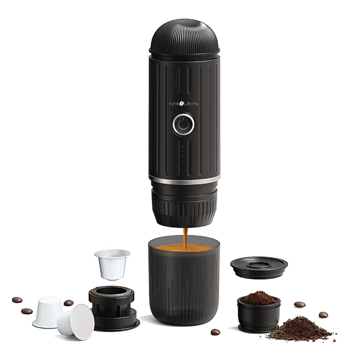 Manual Espresso Maker | 16 Bar Pressure Pump, Nespresso Capsule &amp; Ground Coffee Compatible | Compact, No Electricity Required