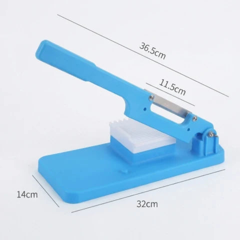 Manual Sausage Slicer | Lever Blade, Ridged Hold Tray