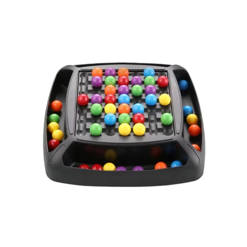 Marble Strategy Board Game | 8x8 Grid with 80 Marbles | Screen-Free Family Logic Game for Multigenerational Play