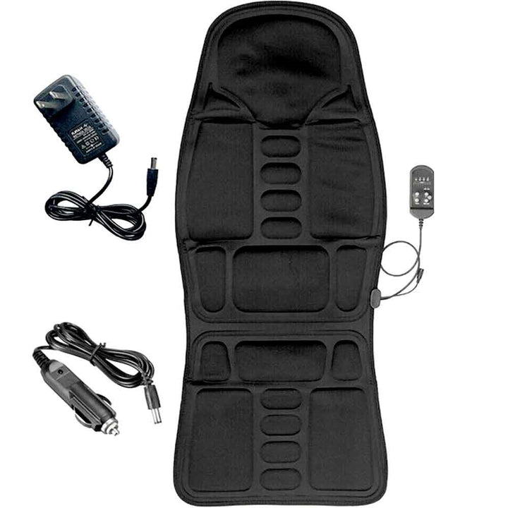 Massage Chair Pad with Heated Back &amp; Neck Cushion | 8 Modes, Shiatsu &amp; Kneading Rollers | Heat Therapy, Car &amp; Home Use