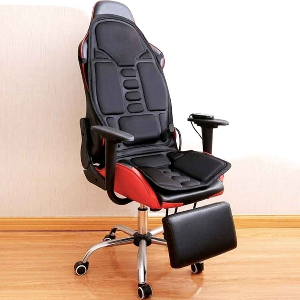 Massage Chair Pad with Heated Back &amp; Neck Cushion | 8 Modes, Shiatsu &amp; Kneading Rollers | Heat Therapy, Car &amp; Home Use