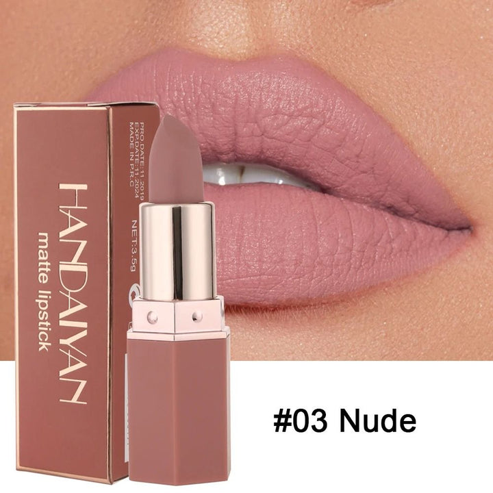 Matte Lipstick Set for Women | 6 Waterproof Long Lasting Shades | Smudge-Proof Non-Sticky Highly Pigmented Velvety Finish