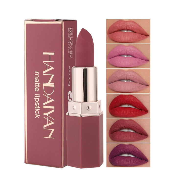 Matte Lipstick Set for Women | 6 Waterproof Long Lasting Shades | Smudge-Proof Non-Sticky Highly Pigmented Velvety Finish