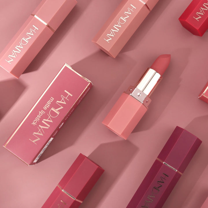 Matte Lipstick Set for Women | 6 Waterproof Long Lasting Shades | Smudge-Proof Non-Sticky Highly Pigmented Velvety Finish