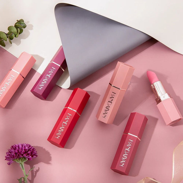 Matte Lipstick Set for Women | 6 Waterproof Long Lasting Shades | Smudge-Proof Non-Sticky Highly Pigmented Velvety Finish