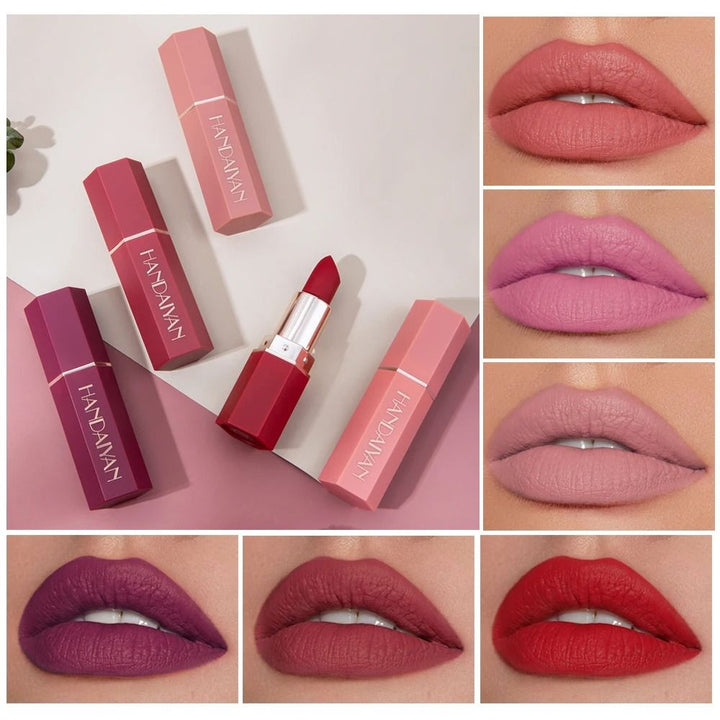 Matte Lipstick Set for Women | 6 Waterproof Long Lasting Shades | Smudge-Proof Non-Sticky Highly Pigmented Velvety Finish