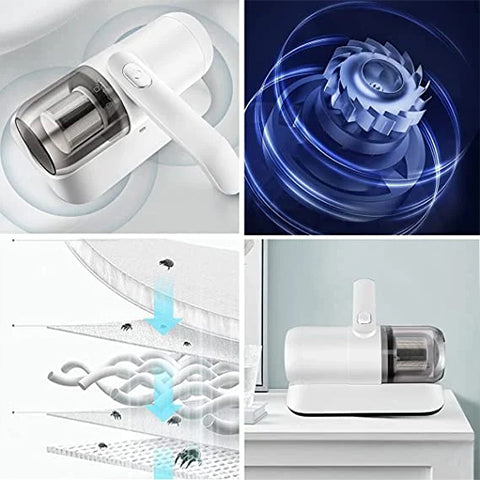 Mattress vacuum cleaner with HEPA filter and UV light 2