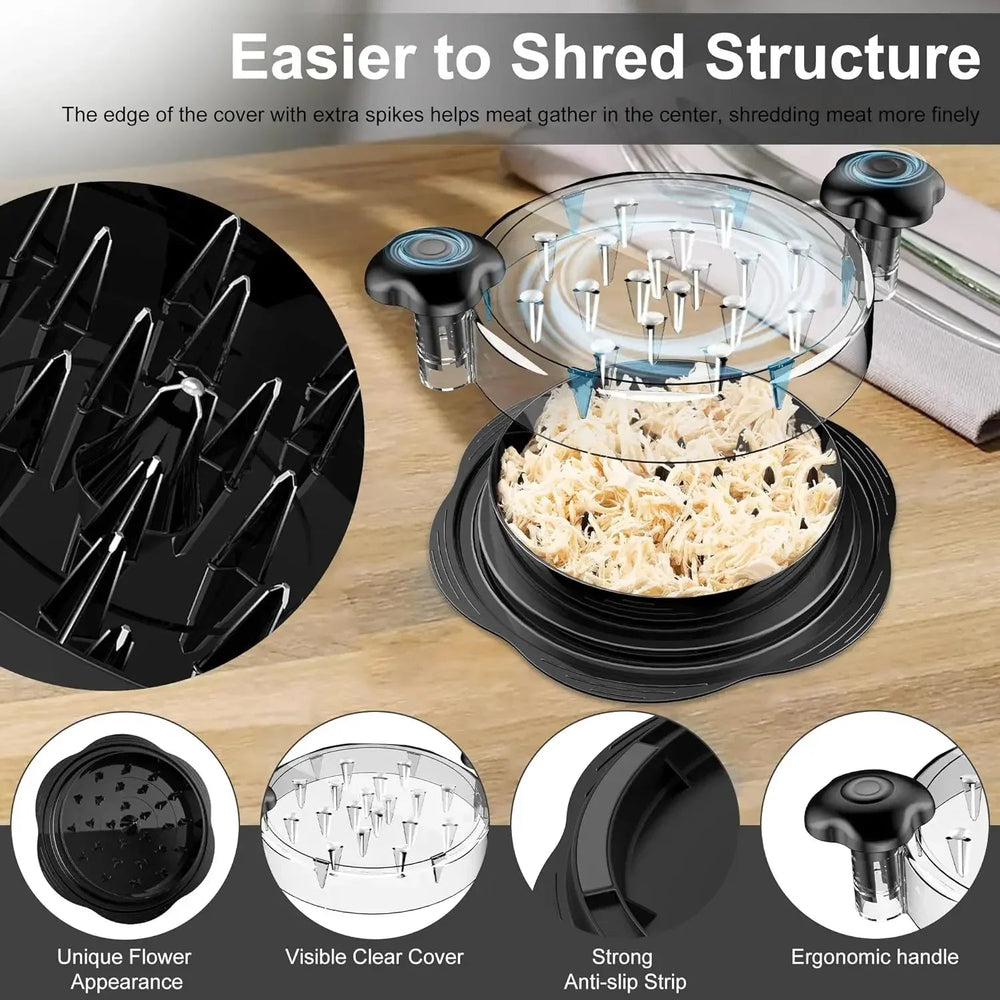 Meat Mincing Grinder Machine | Chicken Shredder Tool with Lid