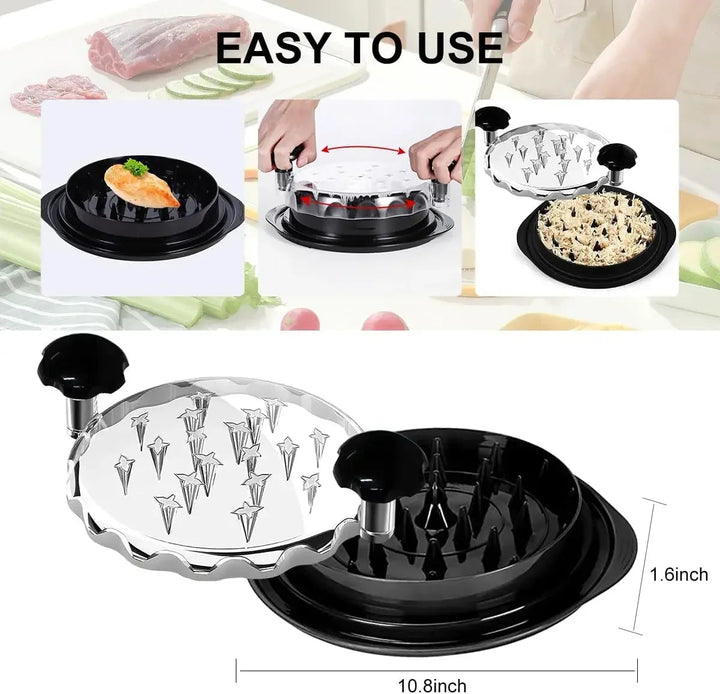 Meat Mincing Grinder Machine | Chicken Shredder Tool with Lid