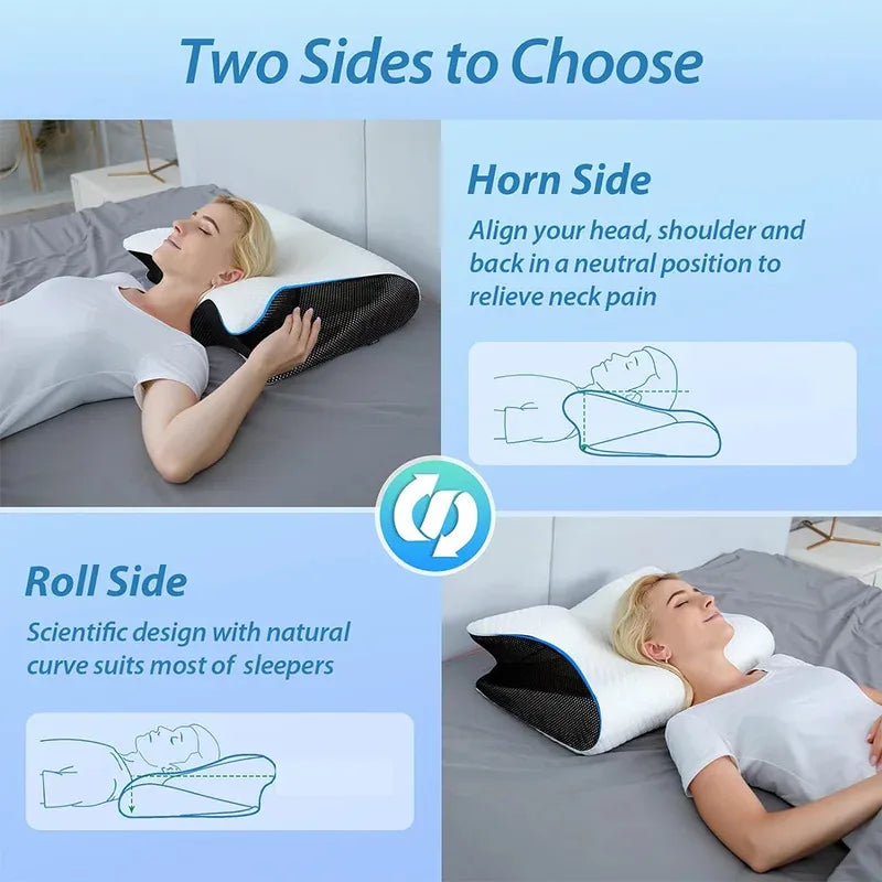 Memory Foam Cervical Pillow | Ergonomic Neck Support Sleeper