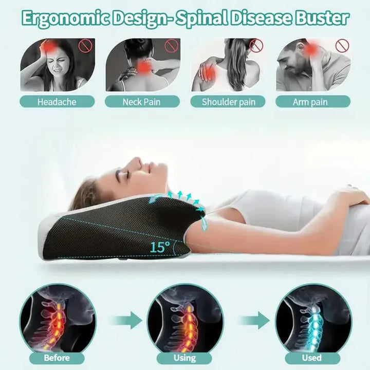 Memory Foam Cervical Pillow | Ergonomic Neck Support Sleeper
