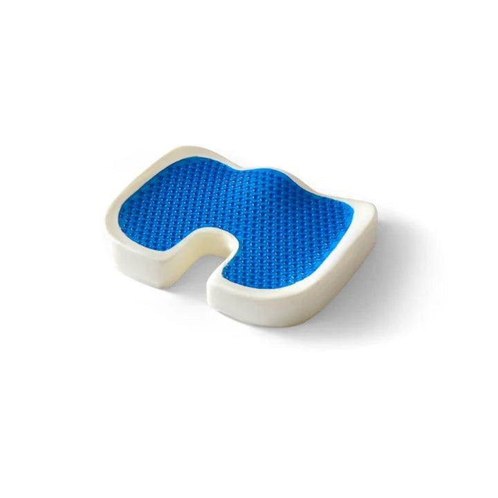 Memory Foam Seat Cushion | Cooling Gel Cover, Non-Slip Base | Pressure Relief for Office Chairs, Car Seats &amp; Home Use