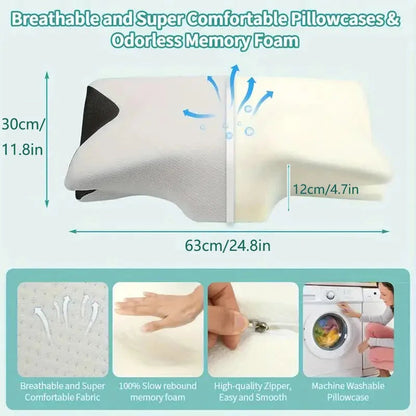 Memory Foam Cervical Pillow – Neck Support Sleeping Pillow | Comfortable Night Rest at Home 4
