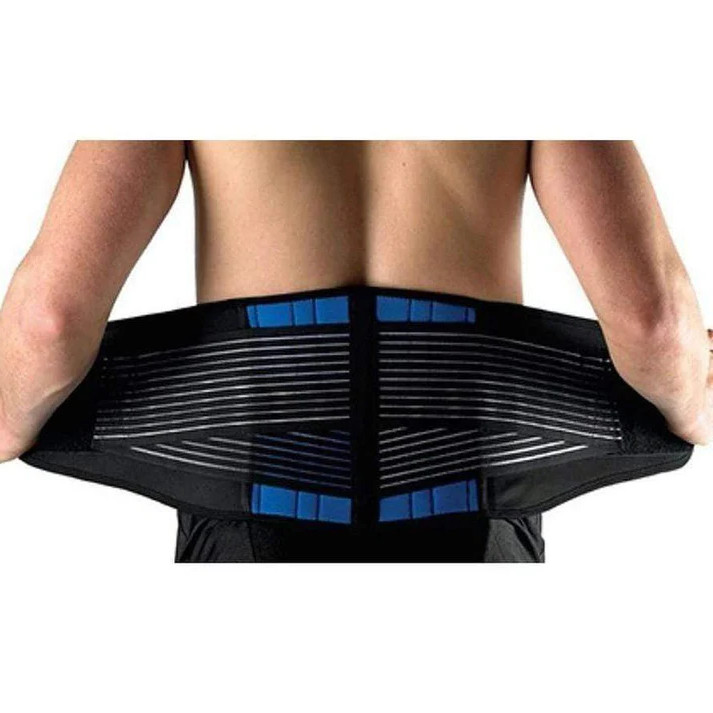Mens Adjustable Lumbar Support Brace Double Pull Compression