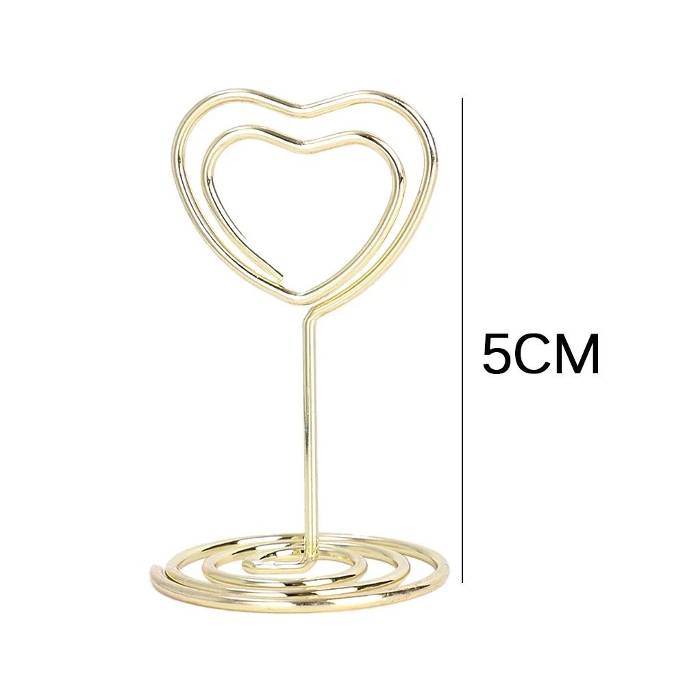 Metal Place Card Holders Clip Stands | Stable Base for Photos, Signs &amp; Table Numbers | Reusable for Any Occasion