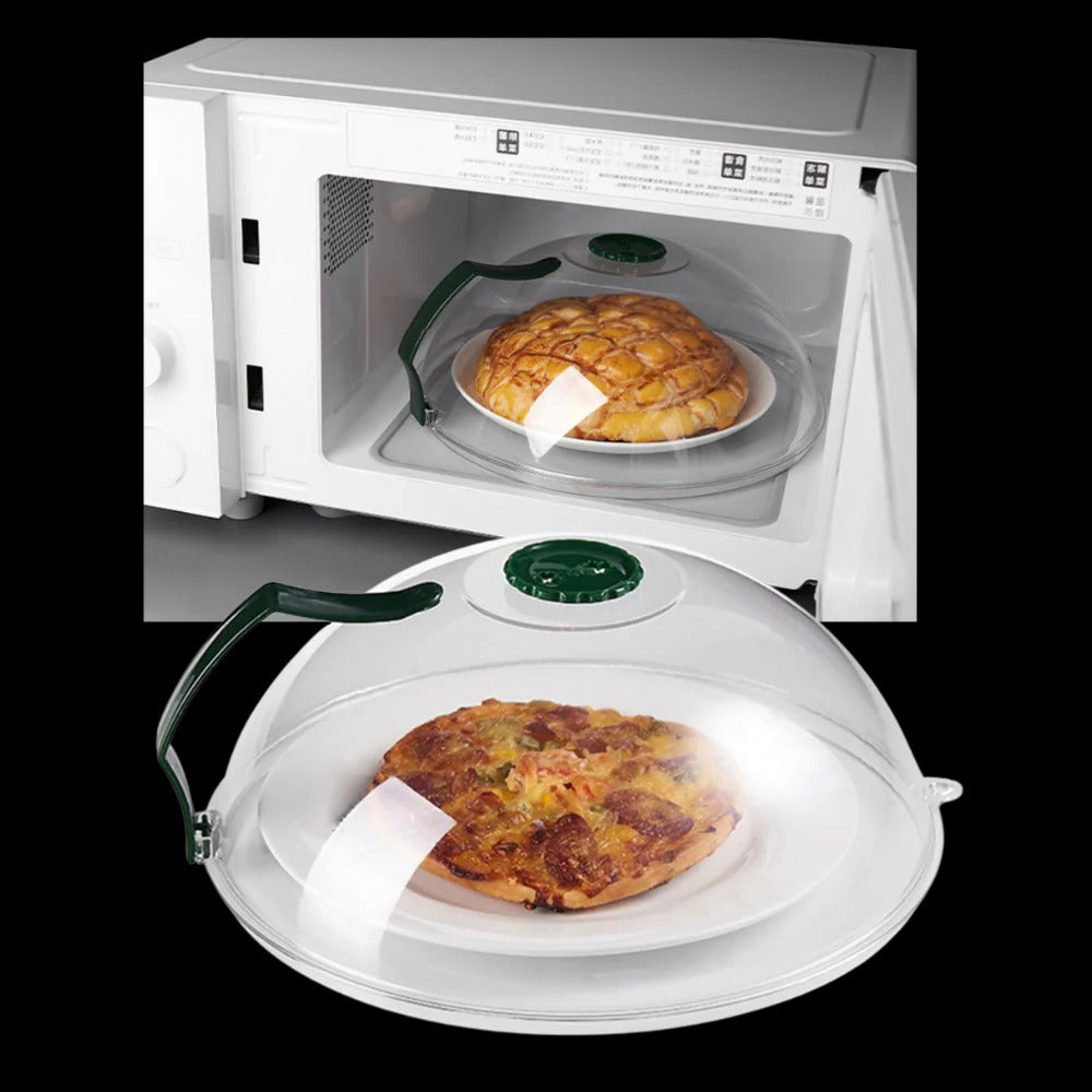 Microwave Splatter Cover with Steam Hole | Reusable Food-Safe Dishwasher-Safe Design | Keeps Interior Splash-Free