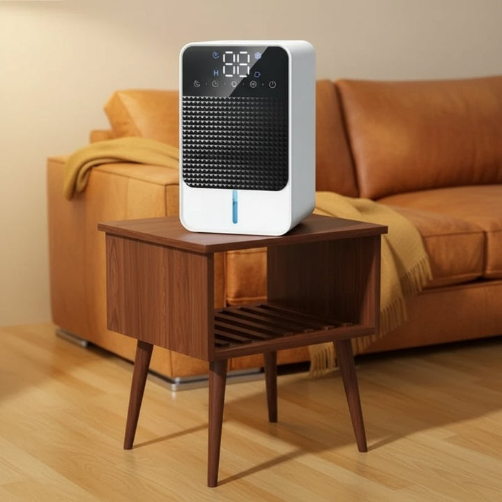 Mini Dehumidifier for Crawl Spaces, Basements &amp; Bedrooms | LED Touch Panel | 1500ml Tank with Drain Hose Compatibility