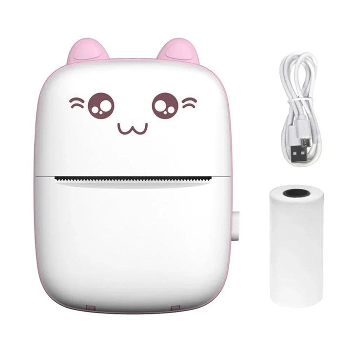 Mini Printer with Bluetooth | Cute Cat Thermal Printer