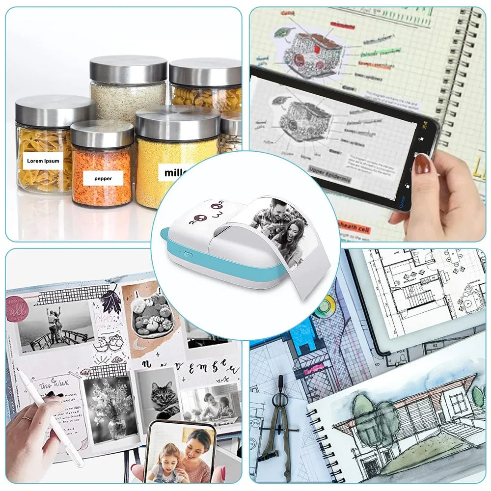 Mini Printer with Bluetooth | Cute Cat Thermal Printer