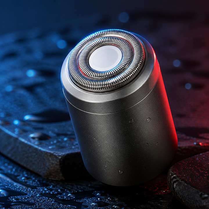 Mini Shaver for Men | 25-Blade Head, 6500 RPM, IPX7 Waterproof | 90-Minute Battery, USB-C Fast Charging, Aluminium Alloy Body