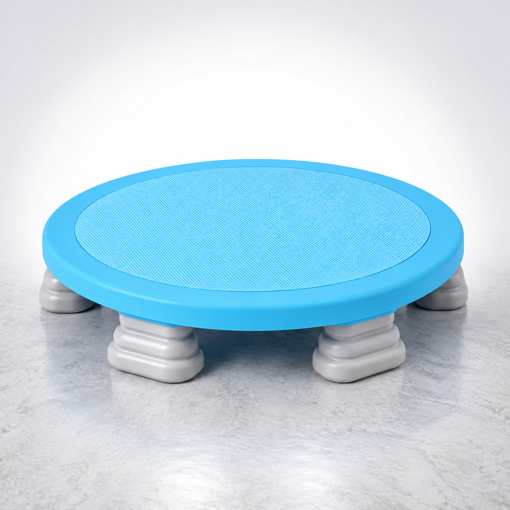 Mini Trampoline | Round Textured Deck, Ribbed Feet